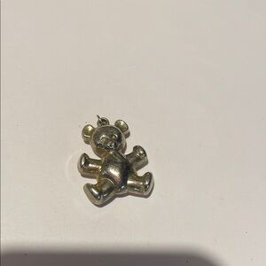 Silver tone Teddy Bear Pendant